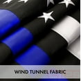 thumbnail image 6 of Thin Blue Line Flag 2x3FT 3-Pack Embroidered Spun Polyester By G128, 6 of 9