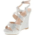 thumbnail image 2 of De Blossom ALLE-8 High Heel Wedge Sandal with Crystal Embellishment Style BALLE8, 2 of 4