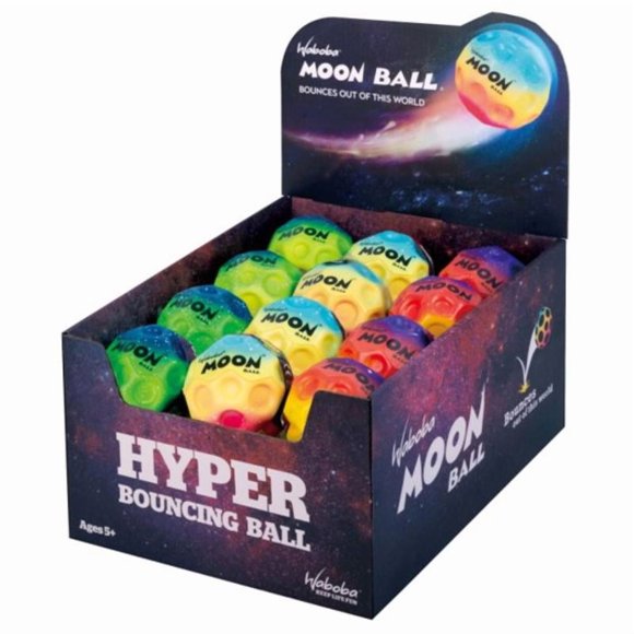 BOUNC BALL MOON ASST 1PK(Pack of 24)