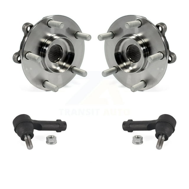 Transit Auto Front Wheel Bearing and Tie Rod End Kit for Car 2013-2016 Mazda CX-5 - Left Right Side (Driver Passenger) K77-100664