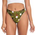 thumbnail image 1 of Balery Gnomes Playing in the Garden Tangas de Algodón para Mujer con Estampado – Ropa Interior Sexy, Transpirable, G-string-Medium, 1 of 6