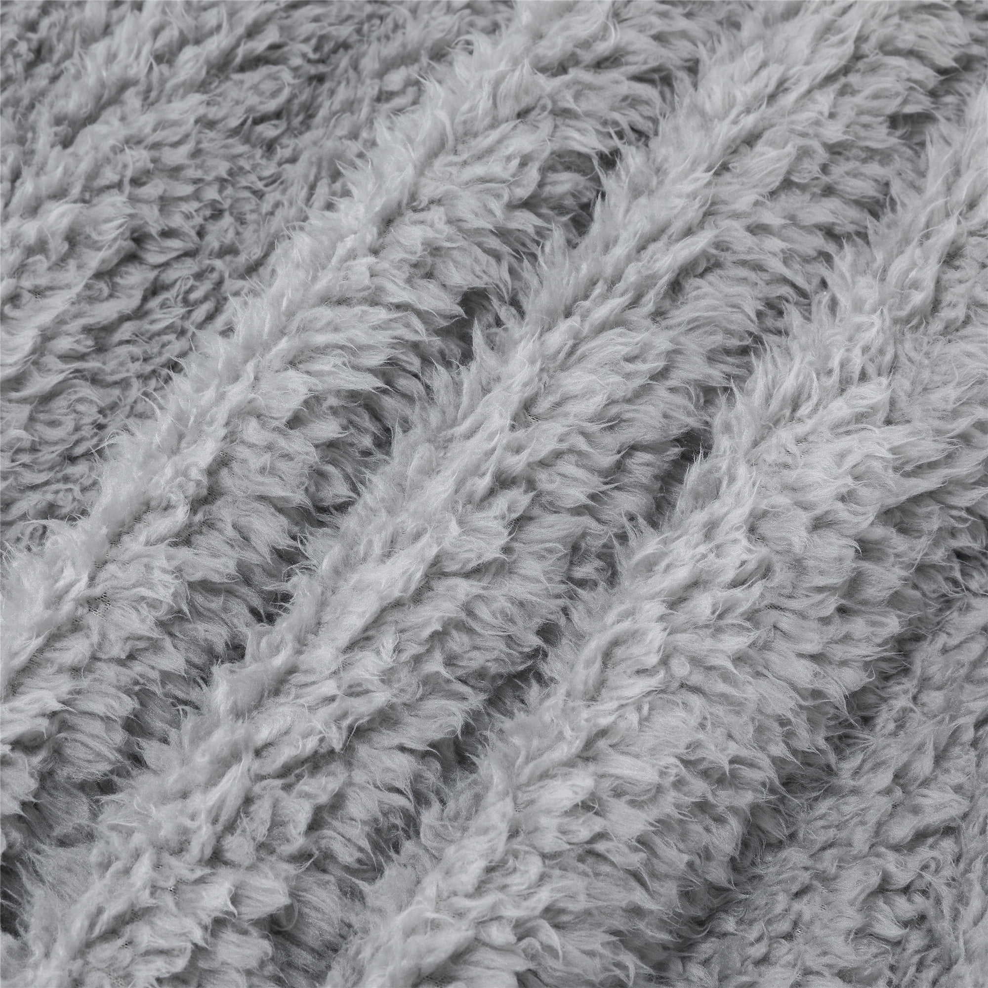 Mainstays Grey Solid Print 100% Polyester Bed Blanket, King, Machine Washable