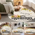 thumbnail image 5 of Round Rug 3.3Ft Washable Non-Slip, Cute Pig Circle Area Rugs for Living Room Bedroom, County Sunflowers Truck Farmhouse Black White Plaid Indoor Floor Mats Carpet Runner for Home Decor Aesthetic, 5 of 8
