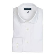 NAUTICA Mens White Collared Classic Fit Dress Shirt M 15- 32/33