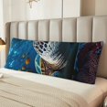 thumbnail image 4 of KLL Ultra Soft Microfiber Body Pillow Cover/Pillowcases 20"x54" with Hidden Zipper Closure-Ocean Coral Turtle, 4 of 5