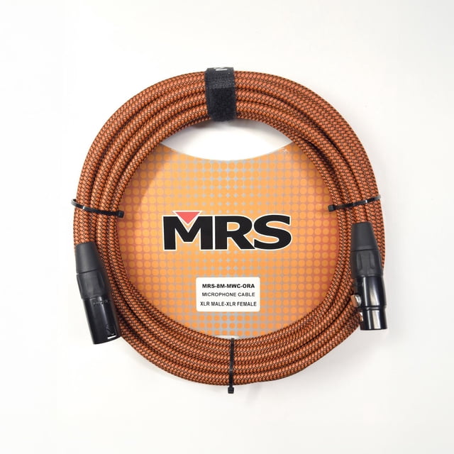 MORRISON Cable para Micrófono XLR de 8 metros Color Naranja MRS-8M-MWC-ORA MORRISON