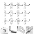 thumbnail image 2 of 12 pcs Pegboard Hooks Wall Pegboard Storage Hooks Metal Pegboard Hanging Hooks for Tools, 2 of 5