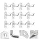 thumbnail image 3 of 12 ganchos para tablero perforado de pared, ganchos de almacenamiento de metal para colgar herramientas., 3 of 6