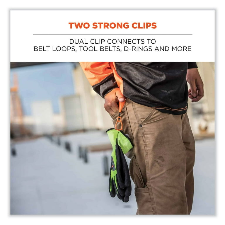 Squids 3420 Dual Clip Swivel Glove Clip Holder, 1 x 0.6 x 5.5, Acetal Copolymer, Granite, Ships in 1-3 Business Days Squids 3420 Dual Clip Swivel Glove Clip Holder, 1 x 0.6 x 5.5, Acetal Copolymer, Granite, Ships in 1-3 Business Days