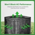 thumbnail image 4 of Air Conditioner Cover for Outside, Full Mesh All Seasons Central AC Unit Protector, Against Leaves, Debris, Cottonwood, Includes 2 Zip Ties, 35.4"x35.4"x39.4", 4 of 6