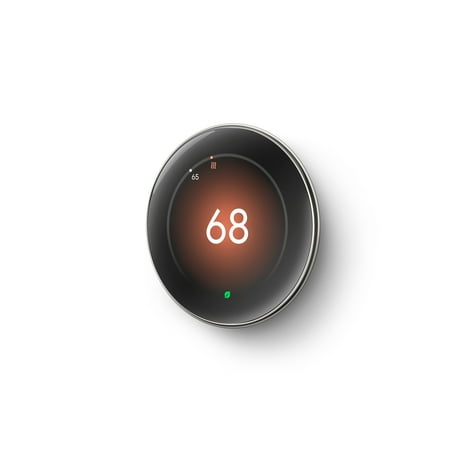 Google - Nest Learning Thermostat (4th gen) with Nest Temperature Sensor (2nd gen) - Polished Silver