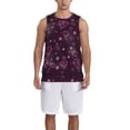 thumbnail image 6 of Rocae Snowflakes and Hearts for Men's Basketball Jersey Lightweight and Breathable Athletic Tank Top,Quick-Drying Sports Jersey X-Large, 6 of 9