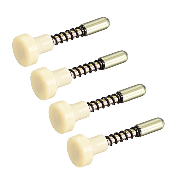 Pestillos de resorte con cabeza de 6.3mm de diámetro, resorte de 5.5mm de diámetro, longitud total de 50mm, 4 piezas