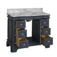 thumbnail image 5 of Katherine 42" Bathroom Vanity with Marine Gray Cabinet and Carrara Marble Top, 5 of 5