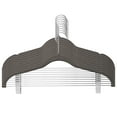 thumbnail image 1 of 5/10pcs Clothes Hangers with Movable Clips Velvet Ultra Thin No Slip Rack Skirt Pants Hangers, 1 of 8