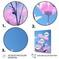 thumbnail image 3 of Designart "Pink Blue Tulips Flowers captivate" Floral Floater Framed Wall Decor, 3 of 7