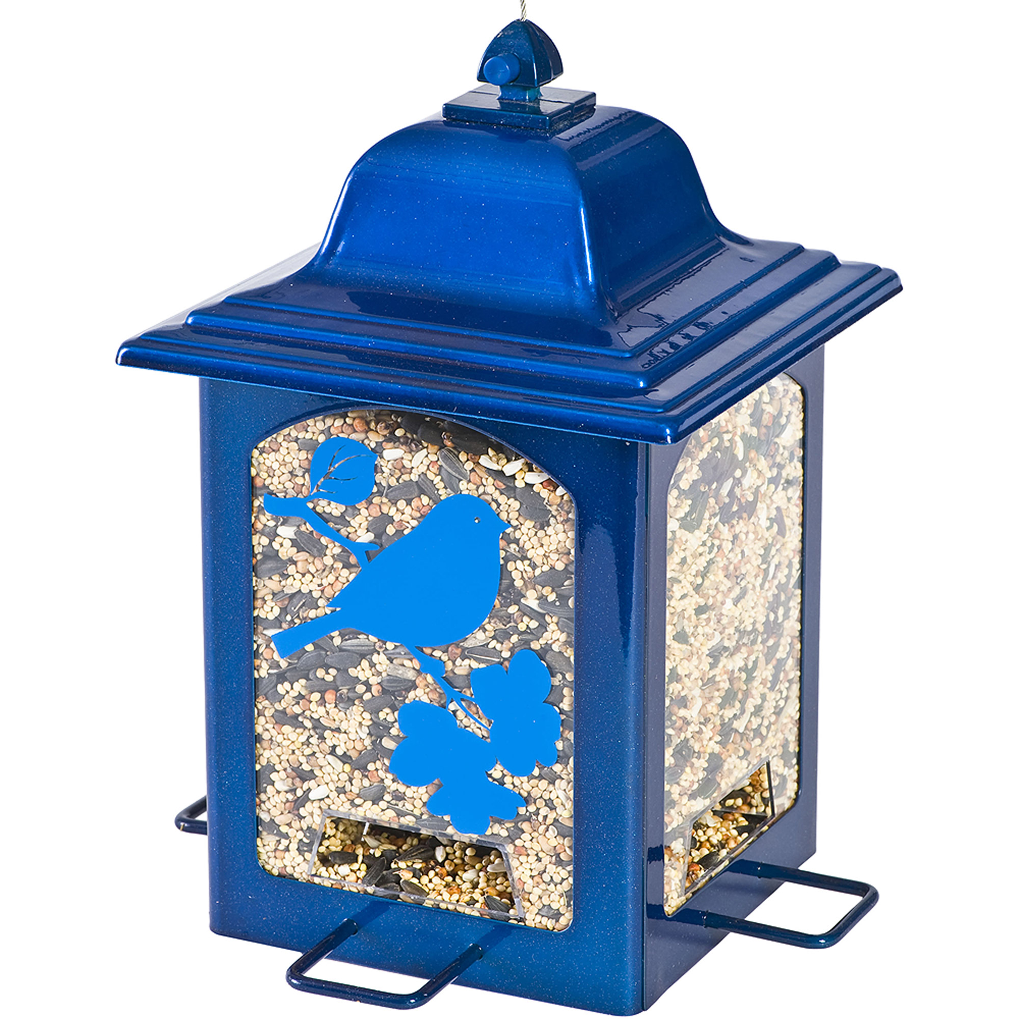 Perky-Pet Blue Sparkle Lantern Wild Birdfeeder by Perky-Pet