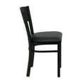 thumbnail image 6 of Flash Furniture 2 Pk. HERCULES Series Black Circle Back Metal Restaurant Chair - Black Vinyl Seat, 6 of 8
