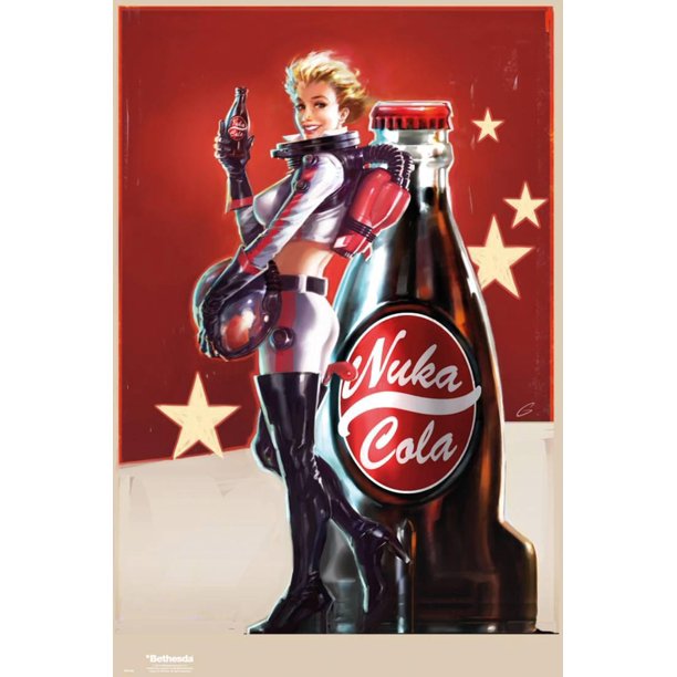 fallout 4 nuka cola pin up poster 24x36 walmart com walmart com fallout 4 nuka cola pin up poster 24x36