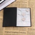 thumbnail image 2 of Coin Collection Supplies Book Holder 120 Pockets 10 Pages World Coin Storage Folder Album Money Collecting Display Organizer Case Black, 2 of 6