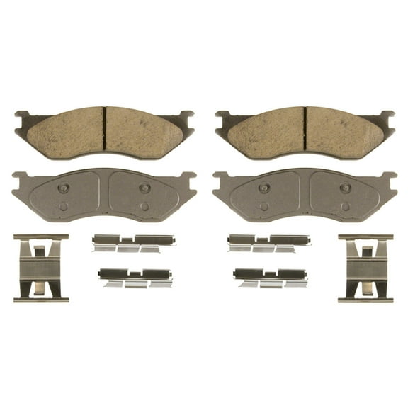 Wagner ThermoQuiet QC966B Ceramic Disc Brake Pad Set Fits select: 2002-2003,2006-2008 DODGE RAM 1500