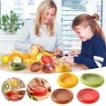 thumbnail image 2 of Transparent Film Fruit Sealed Crisper Box, Refrigerator Fruit and Vegetable Cut Semi, Frozen Crisper Box Kitchen Food Storage Box 4PCS4Pack Mixed, 2 of 7