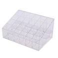 thumbnail image 2 of Estante De Esmalte De Uñas Caja de almacenamiento de lápiz labial de 24 rejillas Organizador de maquillaje acrílico transparente para botellas de pinceles Ygjytge Cuidado Belleza, 2 of 9