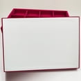 thumbnail image 4 of Bandeja en blanco del escaparate de la bandeja de la caja del organizador de la exhibición de la joyería del terciopelo de Rose Sunnimix Bandeja para joyas de terciopelo, 4 of 8