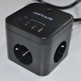 thumbnail image 5 of International Plug Adapter, US to Europe Adapter with Foldable Design, Compact & Lightweight for Versatile Placement, Fast Charging for Electronics, Cruise Approved (Black), 5 of 5