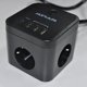 thumbnail image 5 of Regleta USB Cube con 3 enchufes y 3 puertos USB, regleta eléctrica con interruptor, toma USB adecuada para teléfono, almohadilla, regleta de pared para el hogar y la oficina, 1,5 m, negro, 5 of 5