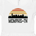 thumbnail image 4 of Inktastic Memphis Tennessee Skyline Retro Sunset Girls Baby Dress, 4 of 5