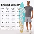 thumbnail image 6 of Satankud Mens Sun Protection UPF 50+ Moisture Wicking Short Sleeve Shirts Workout Rash Guard Swim Shirts Running Athletic Gym Surf Hiking Dark Grey-2XL, 6 of 11