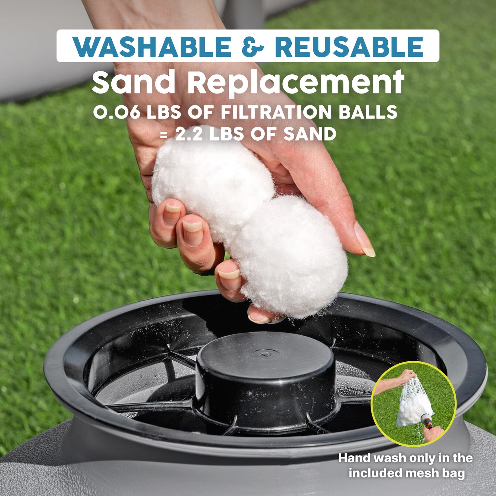 Bestway Polysphere Pool Filtration Balls - Washable and Reusable