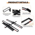 thumbnail image 5 of Double Motorcycle Bike Hitch Carrier with Loading Ramp, Heavy-Duty Hauler and Platform for Motorcycles, 600 Lbs Capacity, 5 of 7