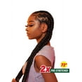 thumbnail image 2 of SENSATIONNEL X-PRESSION 2X PRE STRETCHED 72 BRAID CROCHET HAIR AFRICAN COLLECTION 100% KANEKALON FIBERBRAIDS, 2 of 2