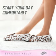 Bergman Kelly Fuzzy Slippers for Women, Super Soft Indoor Comfy & Cozy House Shoes W/ Anti-Skid Sole (Furry Collection)