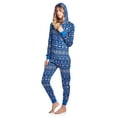 thumbnail image 2 of Ashford & Brooks Women's Sweater Fleece Zip Up Hooded Jumpsuit One Piece Pajama, 2 of 4
