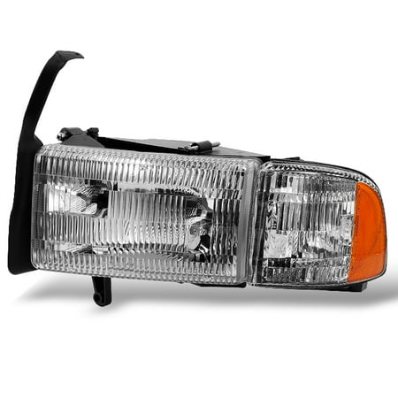 Dodge Dakota Headlight Lh Driver - Fit 1994-02 Dodge Ram 1500 | 2500 | 3500 Driver Left LH Side Headlight w/ Corner