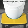 thumbnail image 6 of PPgejGEK Toilet Stool Squatting Poop Stool Bathroom Potty Step Stool Toilet Assistance Steps Step Stool Fits All Toilets Detachable Stackable, 6 of 7