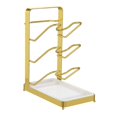 thumbnail image 2 of Estante organizador de tapa Baoblaze dorado Soporte para estante de tapa, 2 of 8