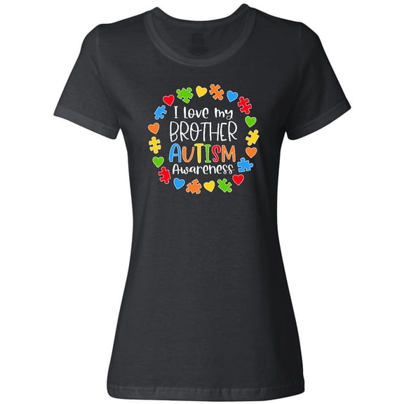 Inktastic I Love my Brother Autism Awareness Women's T-Shirt