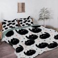 thumbnail image 2 of Cats Cute Funda Nórdica Queen 90 x 90 en Ultra Suave Microfibra Lavada Comforter, 2 of 8