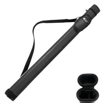 GSE Games & Sports Expert 1x1 Hard Leatherette Billiard Cue Case. Pool Cue Stick Carrying Case, Billiard Pool Cue Accessories (5 Colors Available)