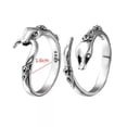 thumbnail image 3 of HOOUN Punk Snake Shape Ring Women Silvery Serpentine Open Rings Fashion Jewelry Gift-2, 3 of 9