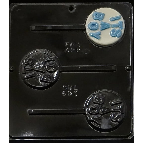 691 "It's a Boy" Lollipop Chocolate Candy Mold