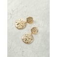 thumbnail image 2 of Time and Tru Goldtone Sand Dollar Earrings, 1 Pair, 2 of 4