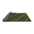 thumbnail image 2 of Ahgly Company Indoor Square Checkered Turquoise Blue Modern Area Rugs, 7' Square, 2 of 4
