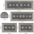 thumbnail image 2 of TECHVIDA Kitchen Rugs 4 Piece,kitchen mats for floor,Non-Slip Machine Washable Rugs,Vintage Kitchen Mat for Hallway Laundry Room Sink, 2 of 8