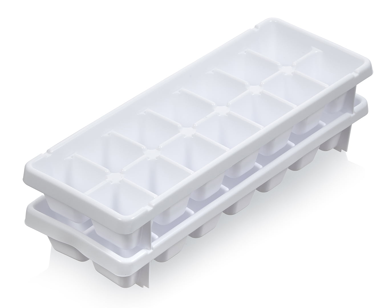 Mainstays Eezy Out Ice Cube Maker Tray - White Plastic