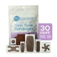 thumbnail image 3 of TruColour Skin Tone Bandages, Flexible, Assorted Shapes - Dark Brown, 30 Count, 1 Pack, 3 of 9